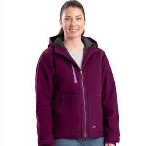 Berne Apperal woman's softstone duck hooded jacket
